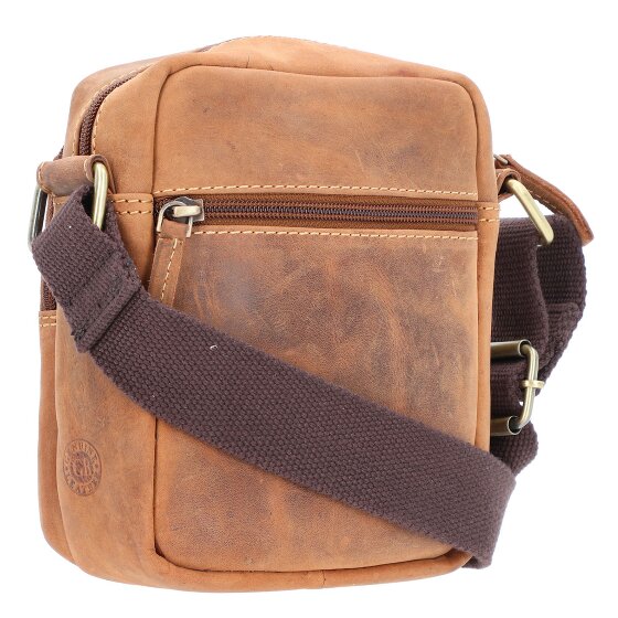 Greenburry Bolso de piel de napa de alta calidad de 25 cm