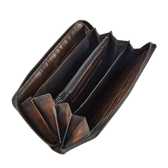 Greenburry Destressed Cartera Protección RFID Piel 19 cm