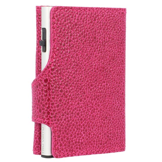 Tru Virtu Funda para tarjetas de crédito Click & Slide Cartera de piel RFID 6,5 cm