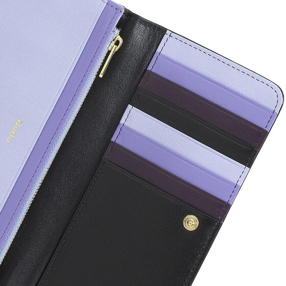 DuDu Billetera de cuero RFID 17,5 cm