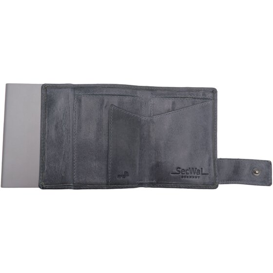SecWal SecWal 1 Funda para tarjetas de crédito Cartera de piel RFID 9 cm