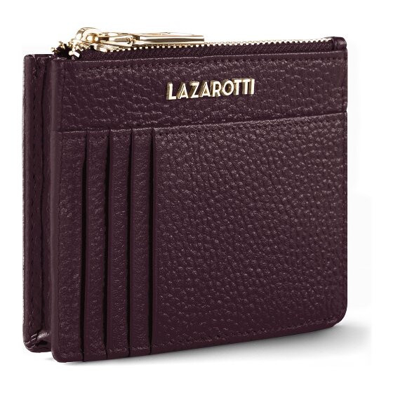 Lazarotti Estuche para llaves de piel Bolonia 11,5 cm con compartimento para etiqueta de aire