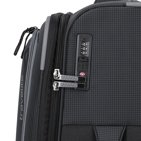 Travelite Corsiica 4 ruedas Carrito M 67 cm con pliegue de expansión