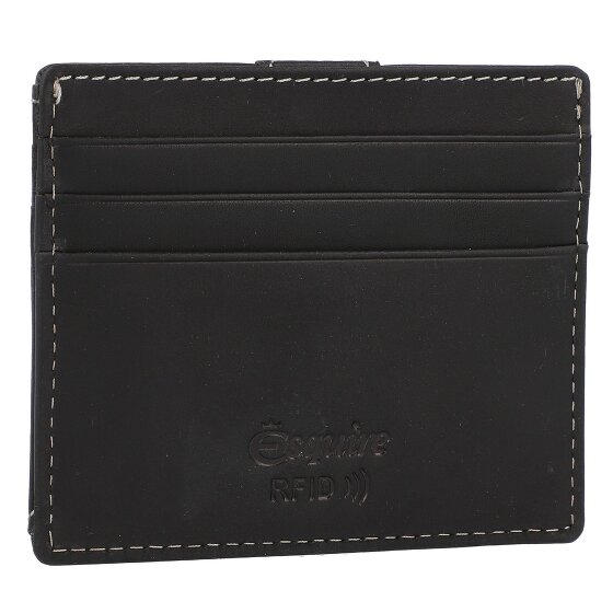Esquire Funda para tarjetas de crédito Oslo Dallas de cuero RFID 9,5 cm
