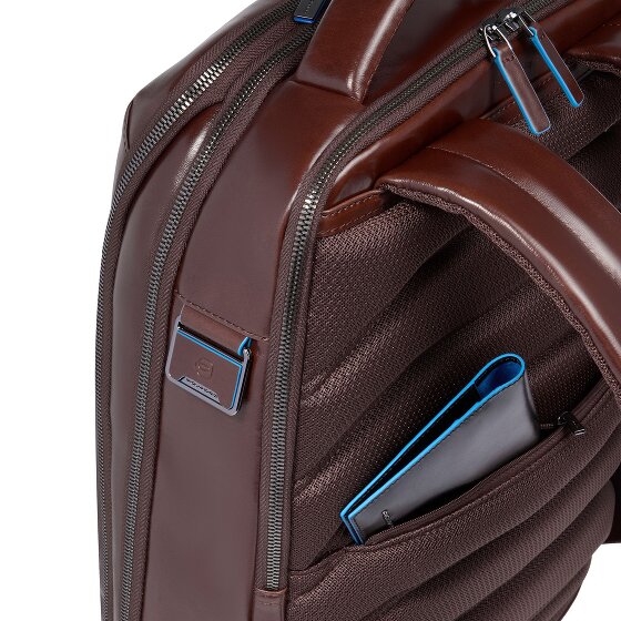 Piquadro Blue Square Mochila de día Piel 42 cm Compartimento para el portátil