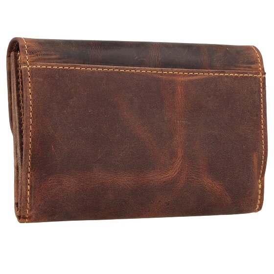 Greenburry Cartera vintage de cuero de 15,5 cm