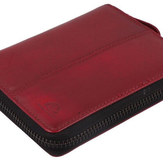 Greenburry Destressed Cartera Protección RFID Piel 13 cm