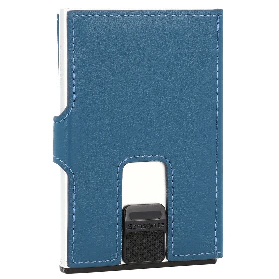 Samsonite Estuche para tarjetas de crédito Alu Fit de cuero RFID 6,5 cm