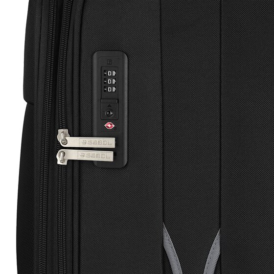 Gabol Zambia 4 ruedas Juego de maletas 3 piezas con pliegue de expansión