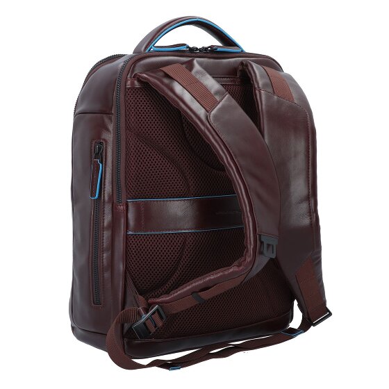 Piquadro Blue Square Revamp Mochila de negocios Piel natural 37 cm Compartimento para laptop