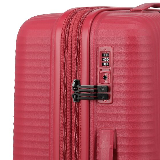 Travelite Air Stripe 4 ruedas Juego de maletas 3 piezas con pliegue de expansión
