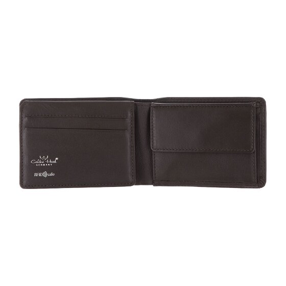 Golden Head Polo Cartera Bloqueo RFID Piel natural 11 cm