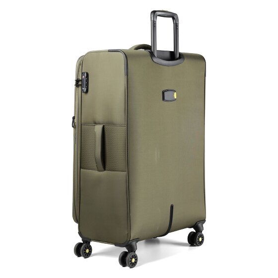 d&n Travel Line 9704 4 ruedas Carrito L 78 cm con pliegue de expansión
