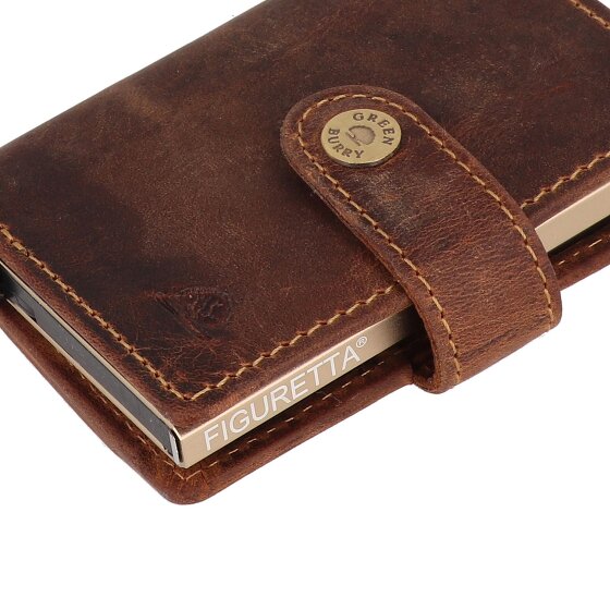 Greenburry Vintage Cartera Protección RFID Piel 7.5 cm