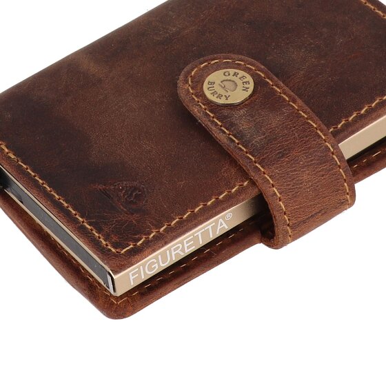 Greenburry Vintage Cartera Protección RFID Piel 7.5 cm