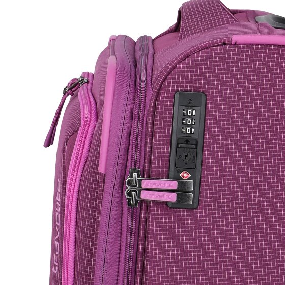 Travelite Corsiica 4 ruedas Carro de la cabina S 55 cm con pliegue de expansión