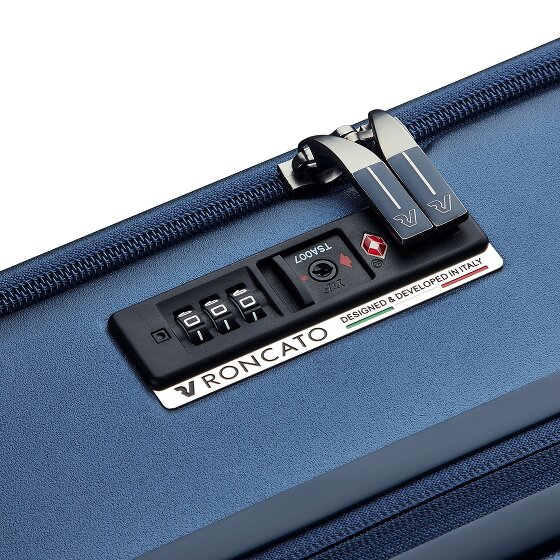 Roncato Trolley de cabina Florence de 4 ruedas y 55 cm con compartimento plegable para portátil