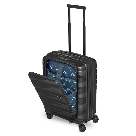 Bergpfeil Travel 4 ruedas Trolley de cabina 55 cm Compartimento para laptop Con fuelle expandible