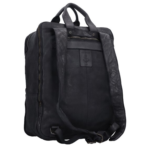 Harbour 2nd Mochila Cool Casual Jonas de cuero con compartimento para el portátil de 42,5 cm