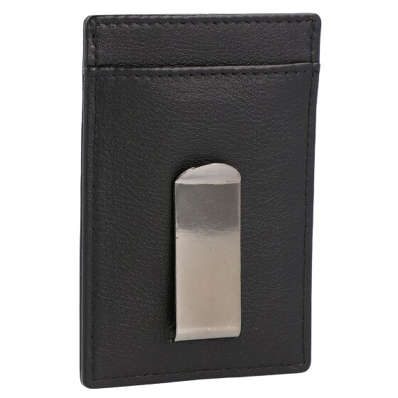 Police PT389-08536 Tarjetero de piel 7 cm con pinza para billetes