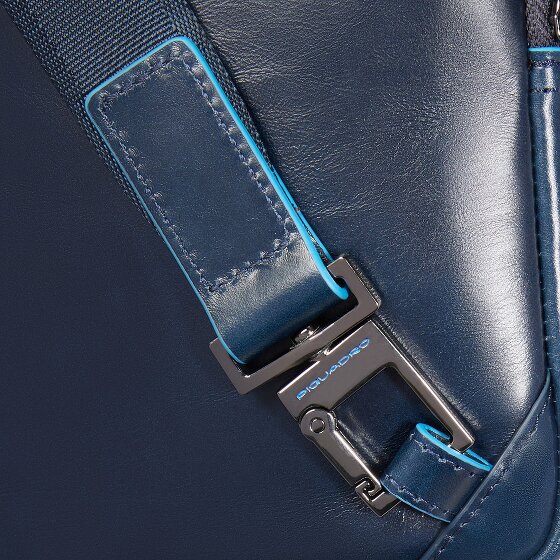 Piquadro Blue Square Bolsa de hombro Mini Bag Piel 17 cm