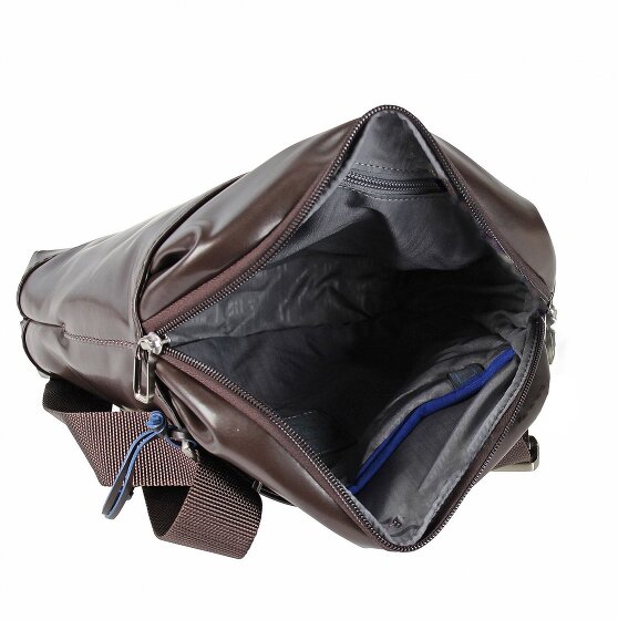 Samsonite S-Oulite LTH Bolsa de hombro cruzada de cuero con compartimento para tableta de 25 cm