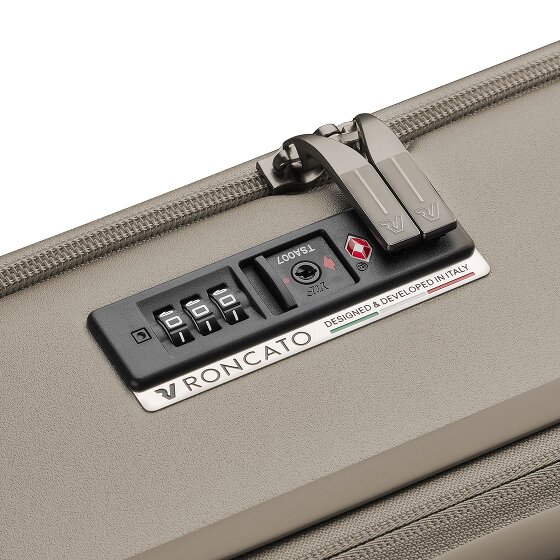 Roncato Trolley de cabina Florence de 4 ruedas y 55 cm con compartimento plegable para portátil