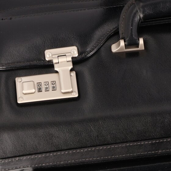 Dermata 2 ruedas Carro piloto Piel 39 cm Compartimento para el portátil