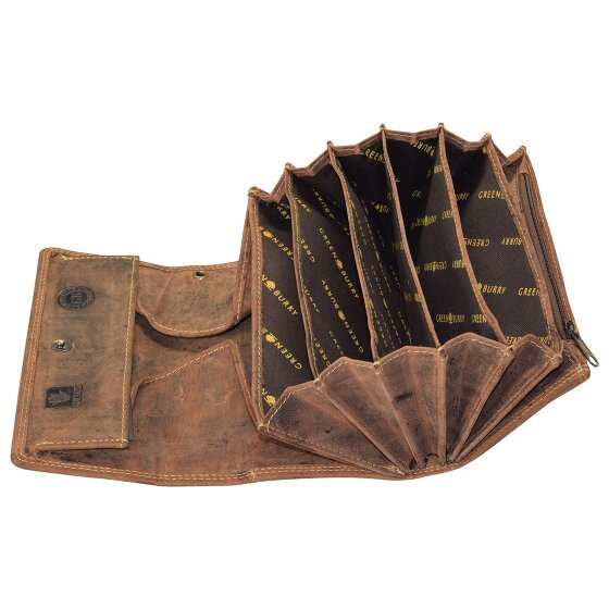 Greenburry Vintage Camarero Bolsa Cartera Cuero 18 cm