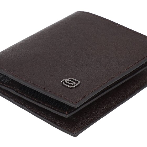 Piquadro Black Square Estuche para tarjetas de crédito Protección RFID Piel 9 cm