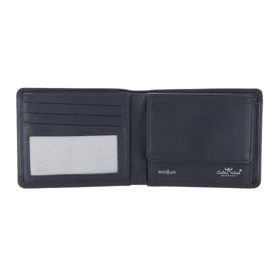 Golden Head Polo Cartera Bloqueo RFID Piel natural 11 cm