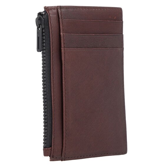 Piquadro Estuche para tarjetas de crédito Harper de cuero 12 cm