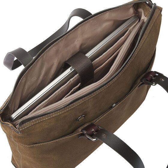 Castelijn & Beerens Nubuck Bolsa de hombro Piel 40 cm Compartimento para el portátil
