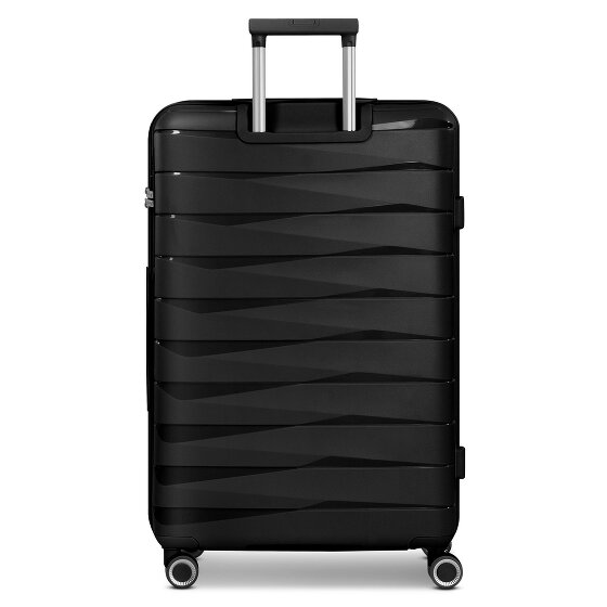 Franky London 4 ruedas Carrito L 74 cm con pliegue de expansión