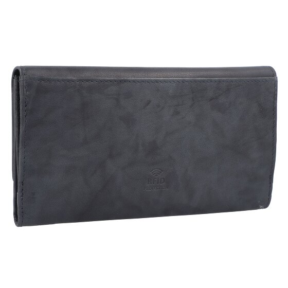 Greenburry Billetera básica de cuero RFID 19 cm