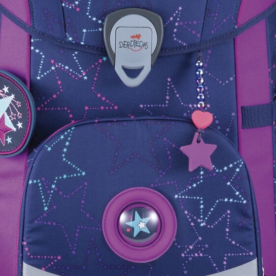 DerDieDas ErgoFlex Easy LED Juego de mochilas escolares 5 piezas