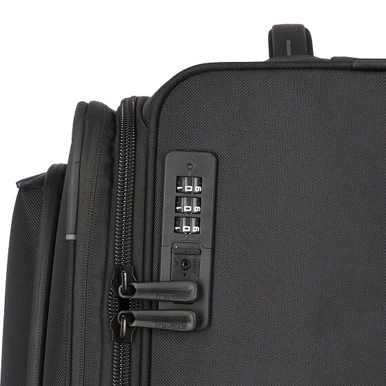 Travelite Crosslite 5.0 4 ruedas Carrito L 77 cm con pliegue de expansión