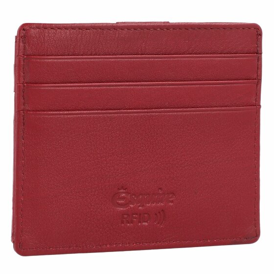 Esquire Estuche para tarjetas de crédito de napa Oslo de cuero RFID de 9,5 cm