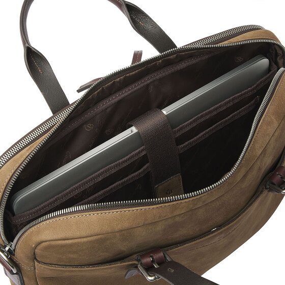 Castelijn & Beerens Nubuck Maletín Piel 41 cm Compartimento para el portátil