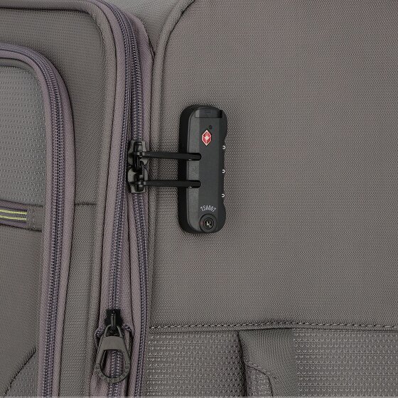 d&n Travel Line 9704 4 ruedas Juego de maletas 3 piezas con pliegue de expansión