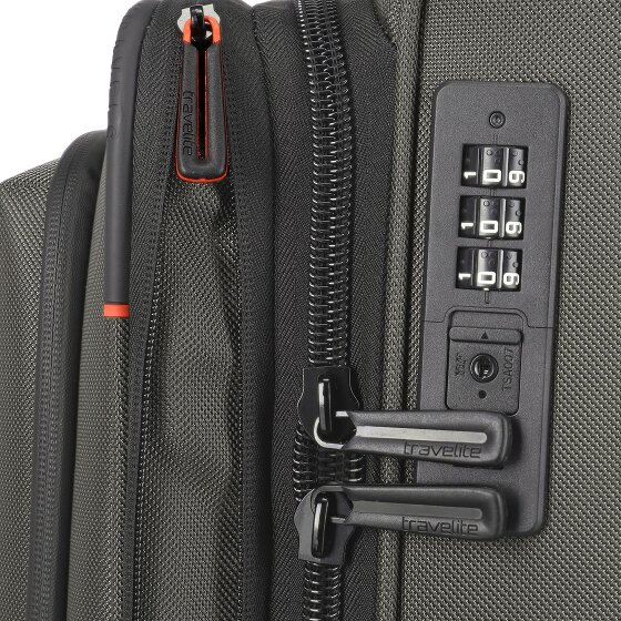 Travelite Crosslite 5.0 4 ruedas Carro de la cabina S 55 cm Compartimento para el portátil