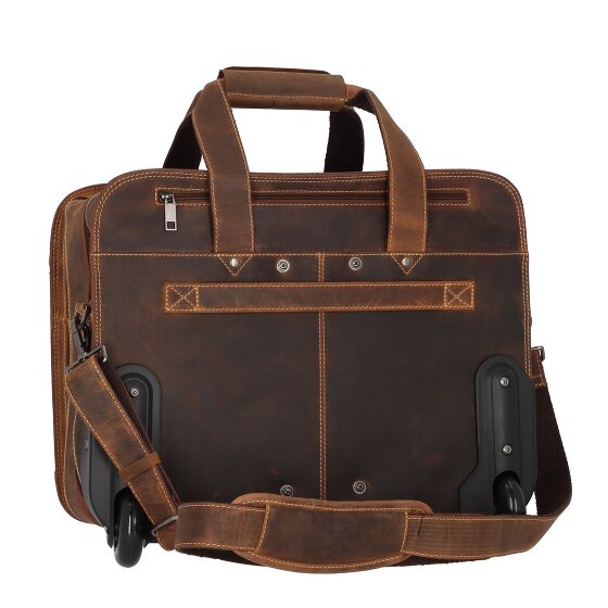 Greenburry Vintage 2 ruedas Carrito de negocios 33 cm Compartimento para el portátil