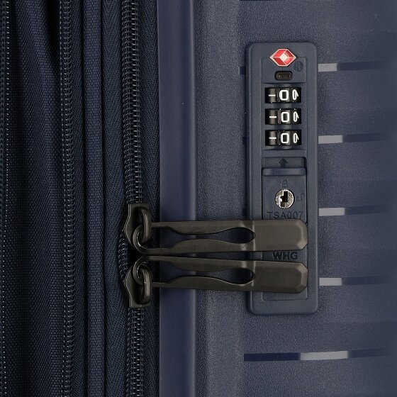 d&n Travel Line 4500 4 ruedas Carro de la cabina S 55 cm con pliegue de expansión