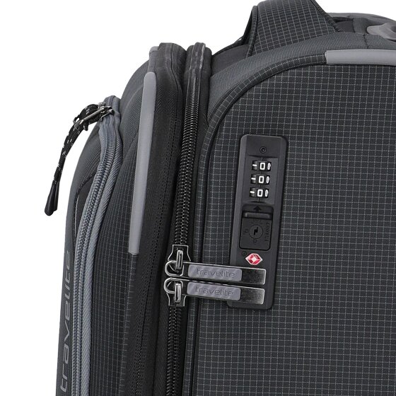 Travelite Corsiica 4 ruedas Carro de la cabina S 55 cm con pliegue de expansión
