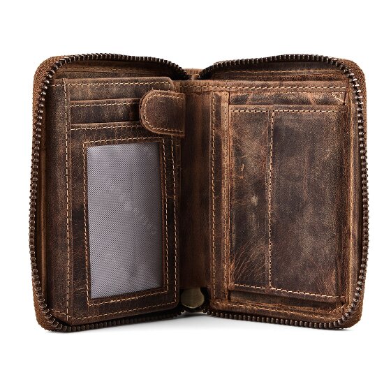 Greenburry Huntsman Cartera Bloqueo RFID Piel natural 10 cm