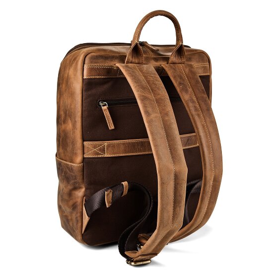 Greenburry Vintage Mochila de negocios Piel 36.5 cm Compartimento para el portátil