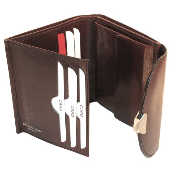 Golden Head Cartera Colorado de cuero RFID 12 cm