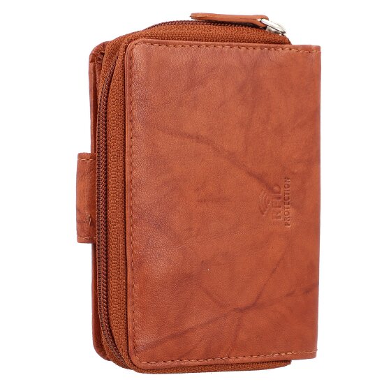 Greenburry Billetera básica de cuero RFID 9 cm