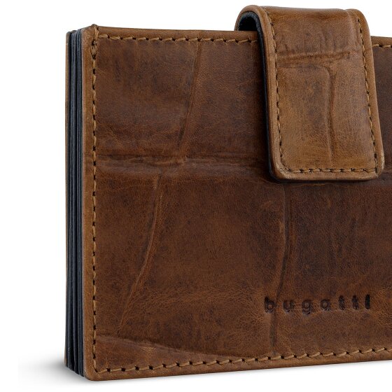 bugatti Nevio Estuche para tarjetas de crédito Protección RFID Piel 11 cm
