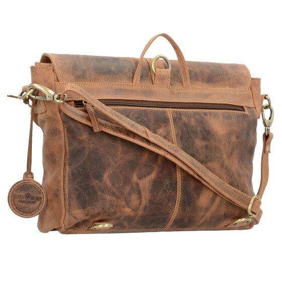Greenburry Vintage maletín bandolera mochila de cuero 35 cm